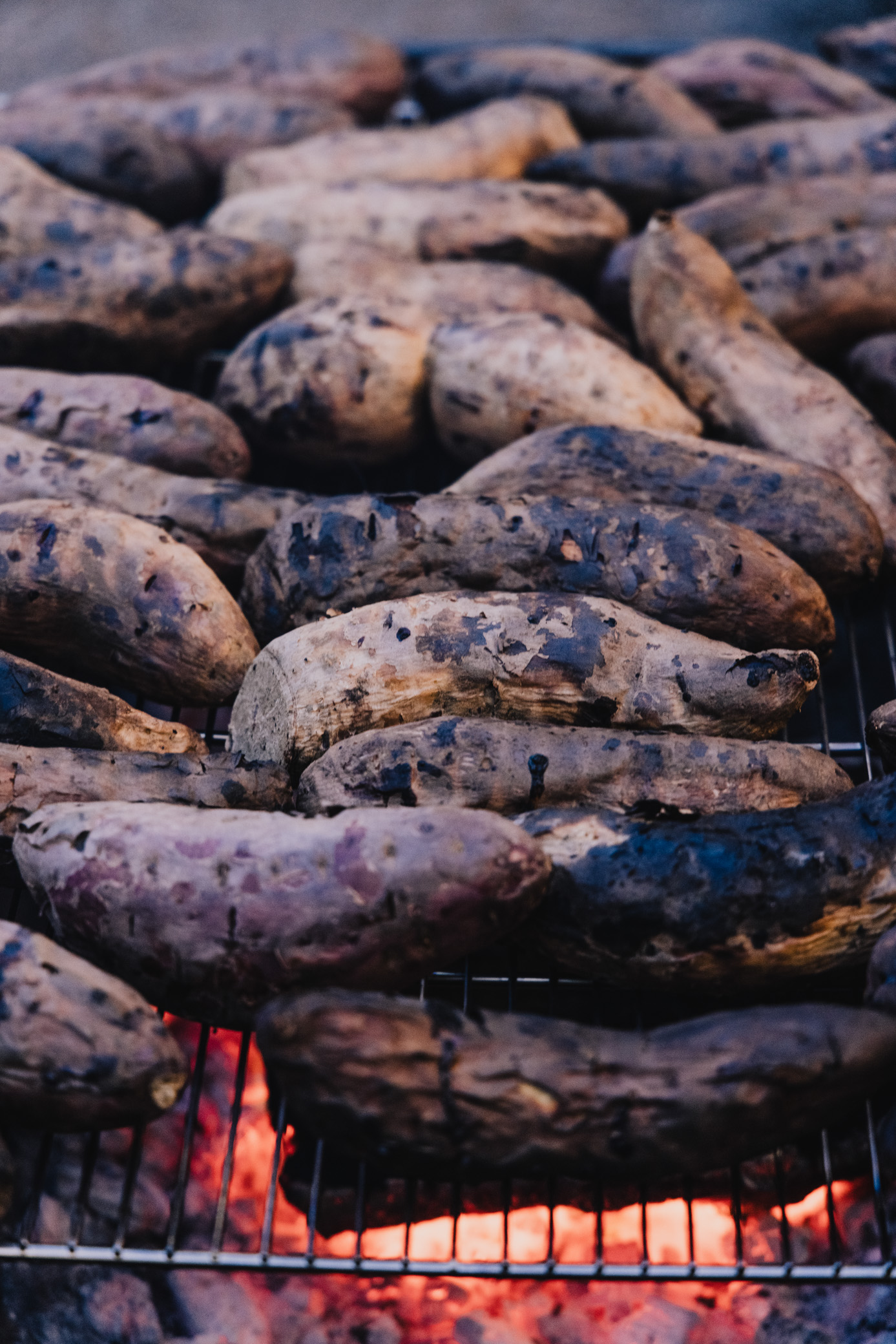 Fire roasted Sweet Potatoes