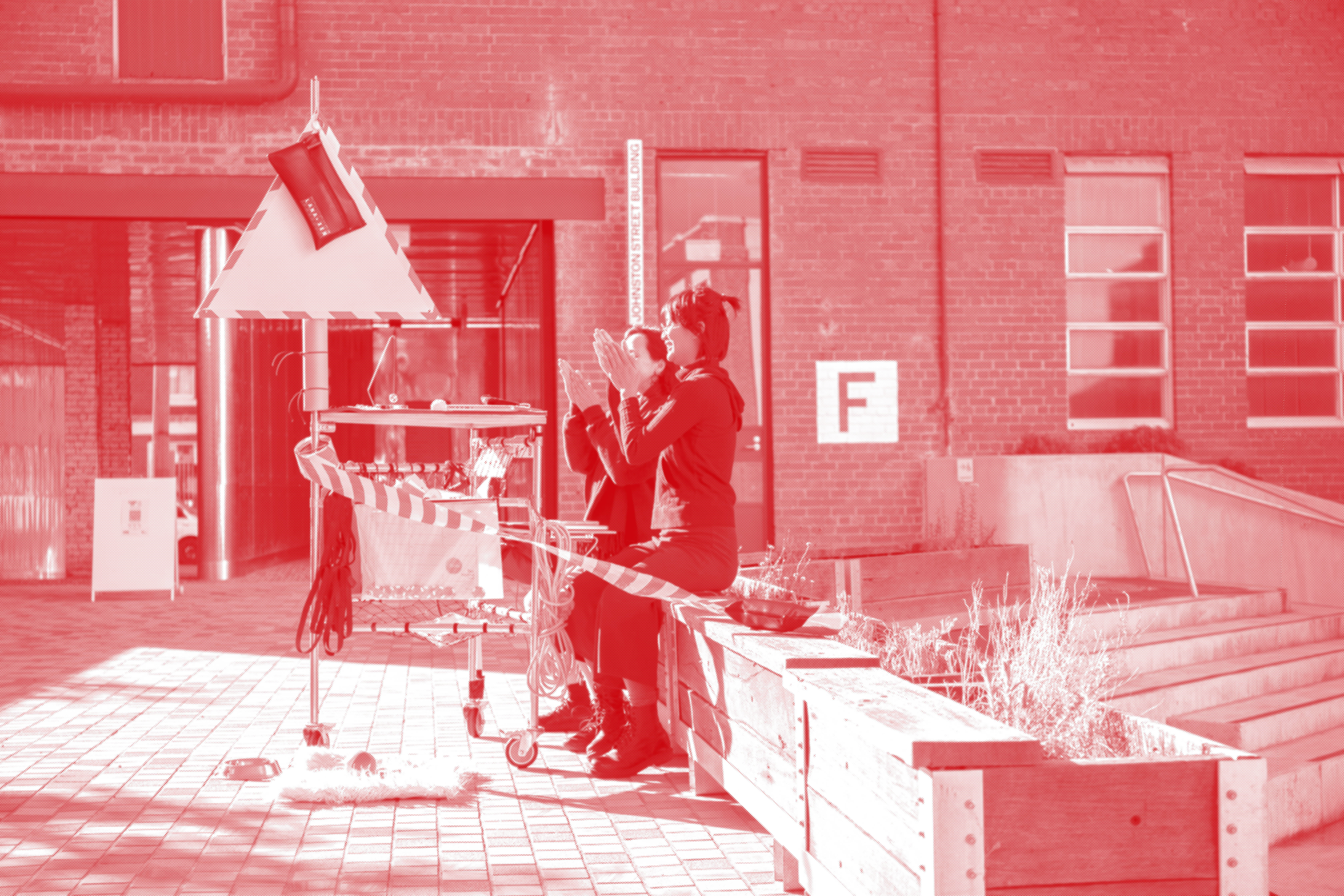 two people sitting outside with the trolley